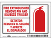 Safety Sign 3 1/2 in x 5 in Vinyl PK5