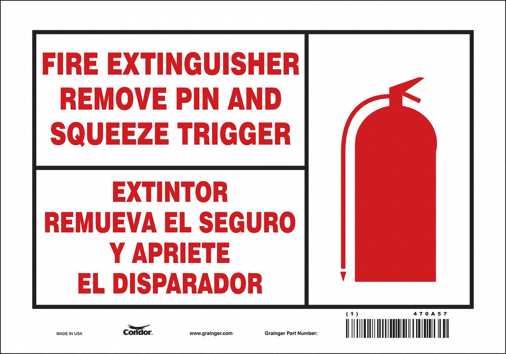 Safety Sign 7 in x 10 in Vinyl