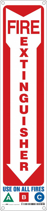 Safety Sign 18 in x 4 in Aluminum