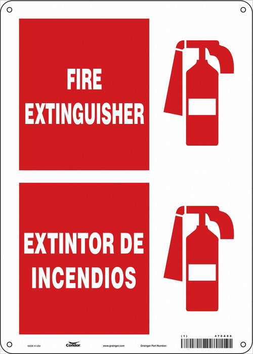 J9624 Safety Sign 14 in x 10 in Glow Vinyl