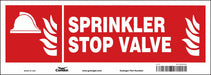 Safety Sign 5 in x 14 in Glow Vinyl