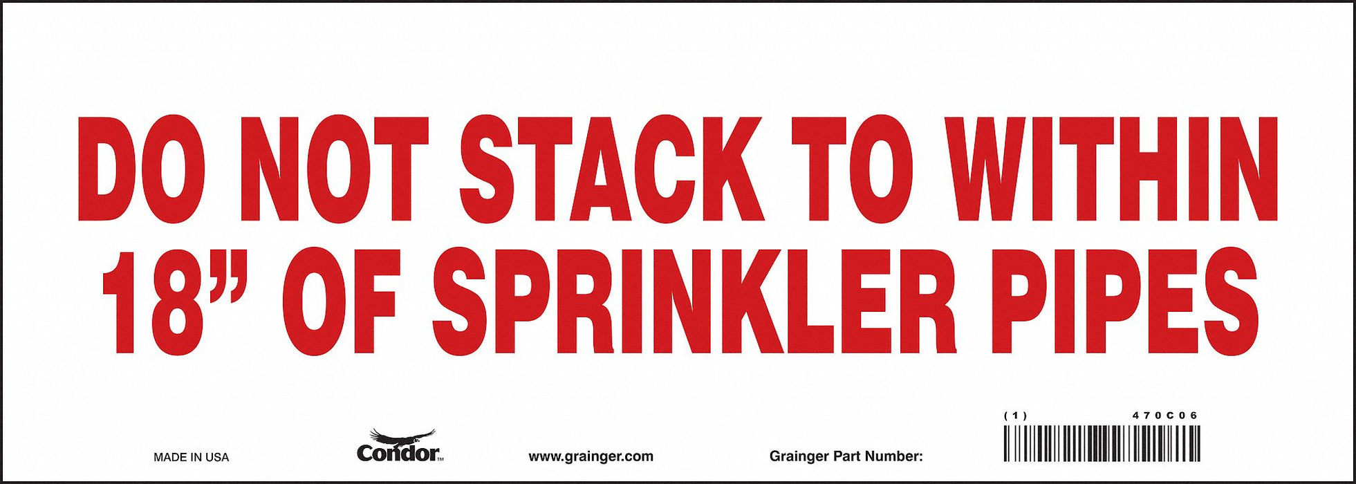 Safety Sign 5 in x 14 in Vinyl