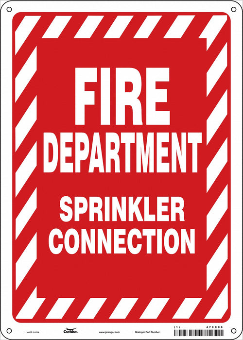 Safety Sign 14 in x 10 in Aluminum