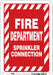 Safety Sign 10 in x 7 in Polyethylene
