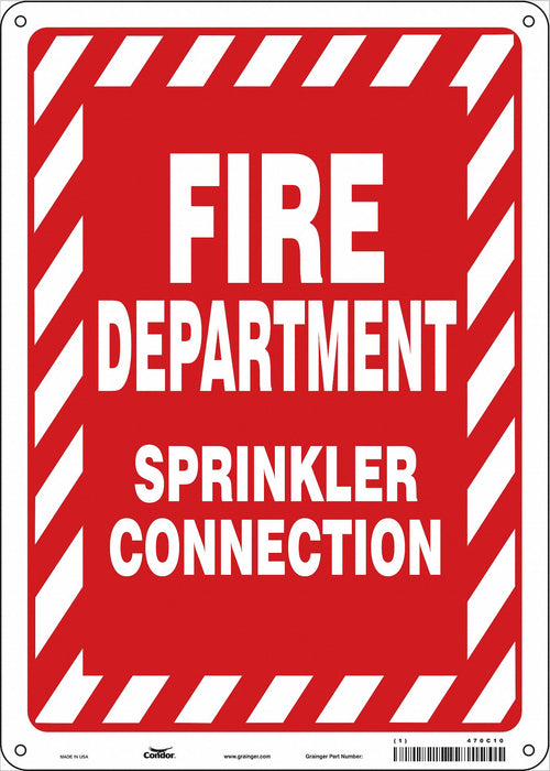 Safety Sign 14 in x 10 in Polyethylene
