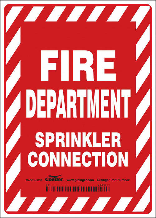 Safety Sign 7 in x 5 in Vinyl