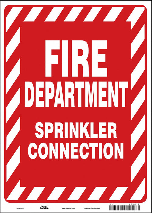 Safety Sign 14 in x 10 in Vinyl