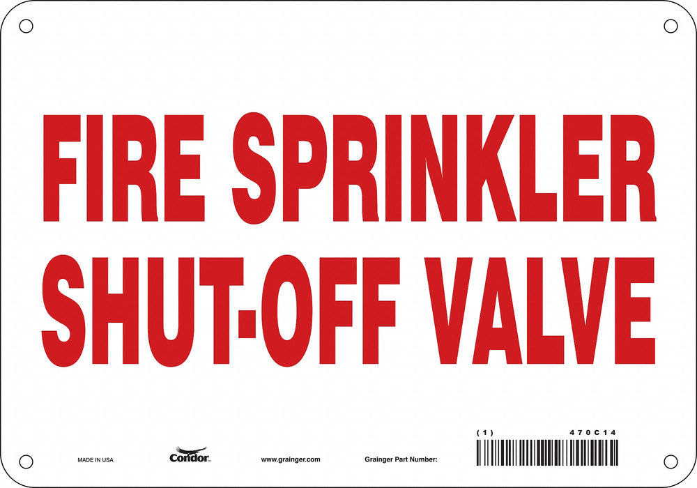 Safety Sign 7 in x 10 in Aluminum