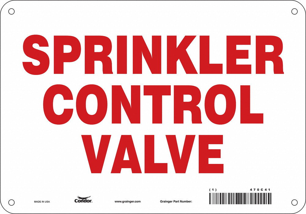 Safety Sign 7 in x 10 in Polyethylene