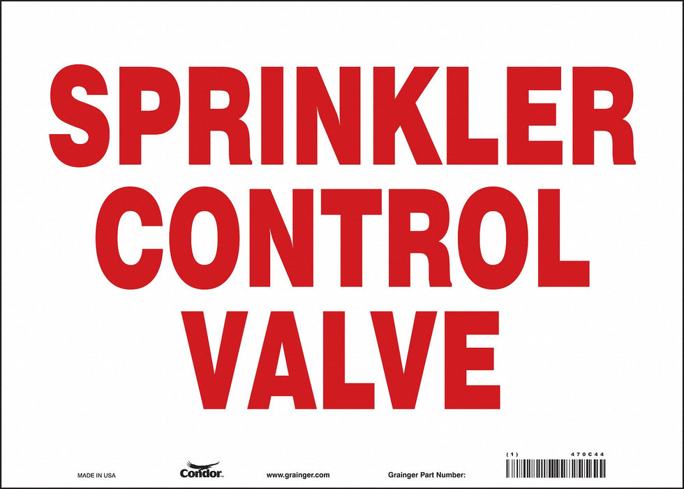 Safety Sign 10 in x 14 in Vinyl