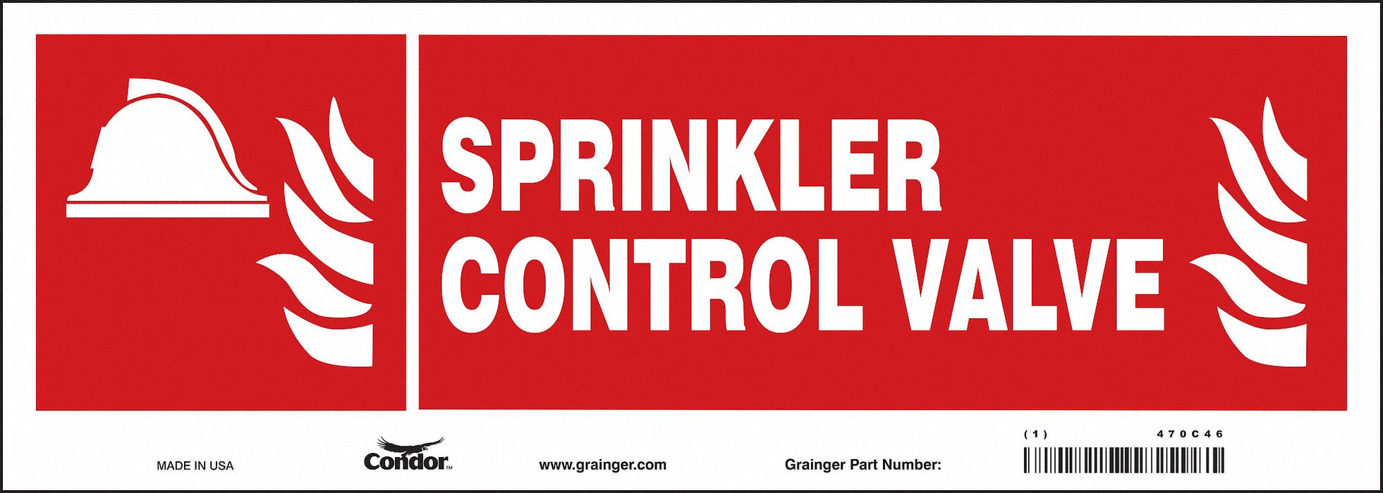 Safety Sign 5 in x 14 in Polyethylene