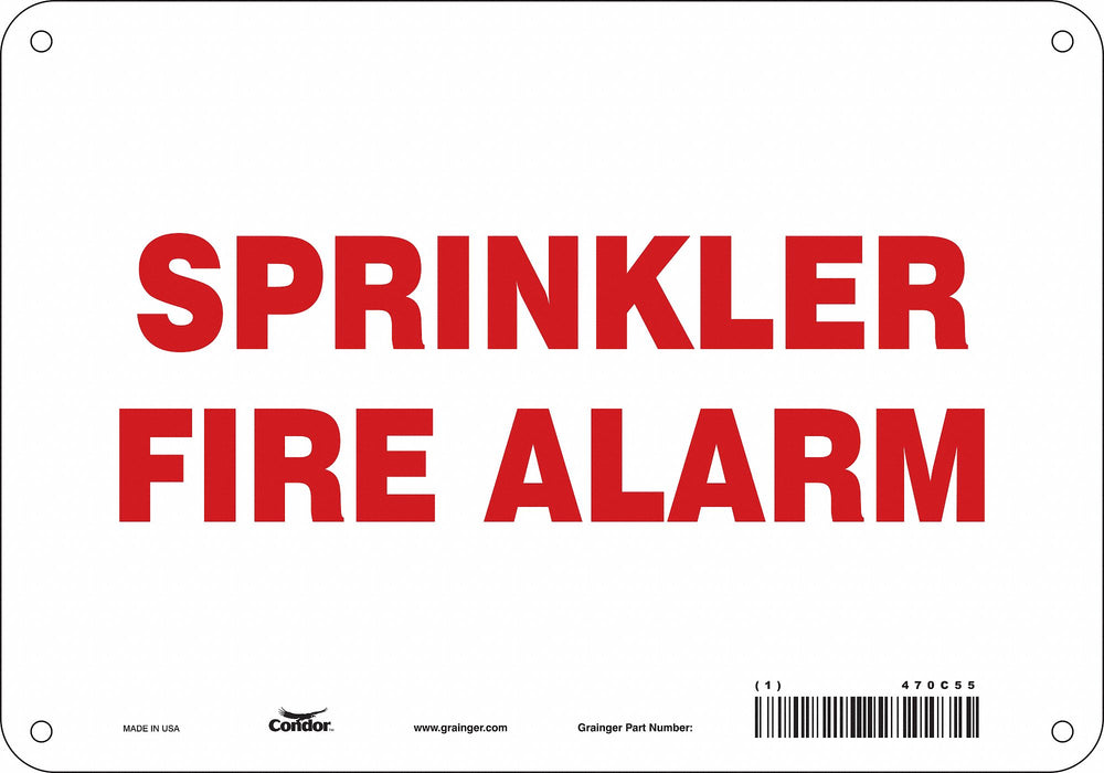 Safety Sign 7 in x 10 in Polyethylene