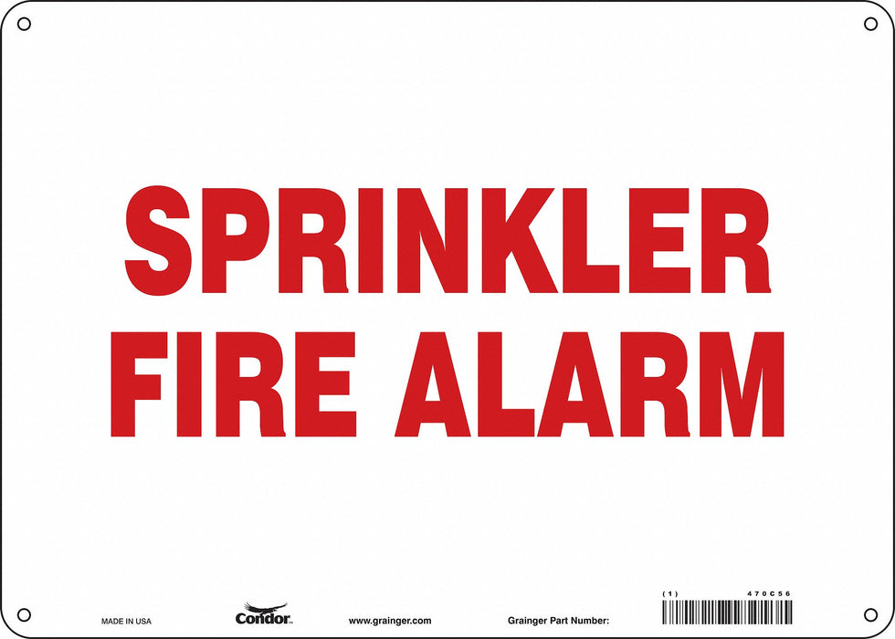 Safety Sign 10 in x 14 in Polyethylene