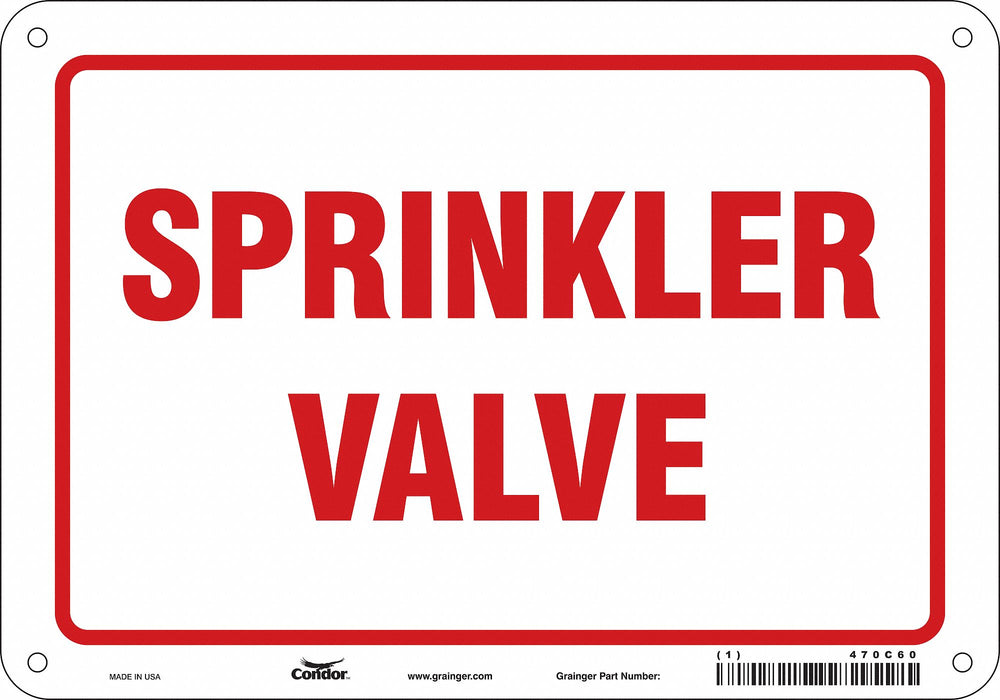 Safety Sign 7 in x 10 in Aluminum