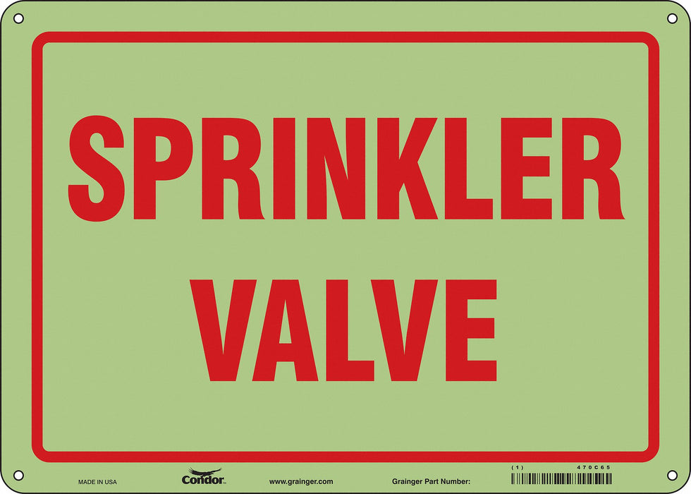 Safety Sign 10 in x 14 in Polyethylene