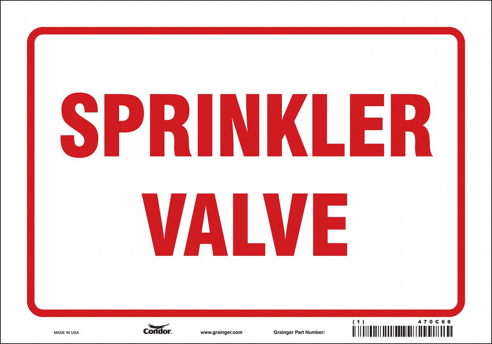 Safety Sign 7 in x 10 in Vinyl