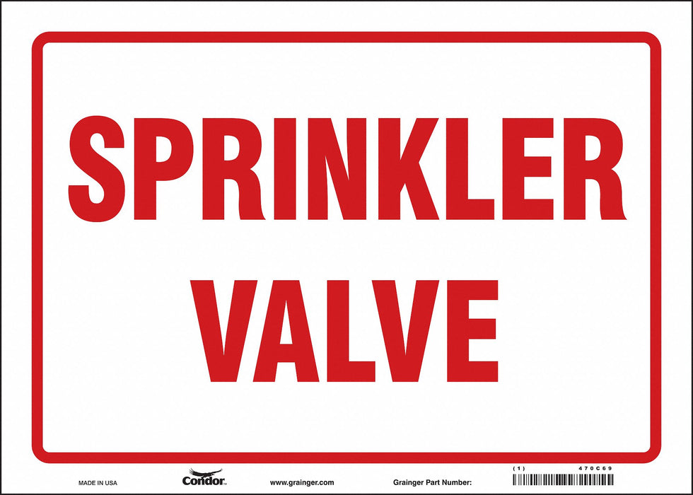 Safety Sign 10 in x 14 in Vinyl