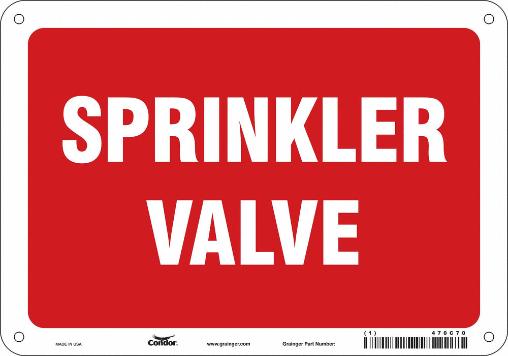 Safety Sign 7 in x 10 in Aluminum