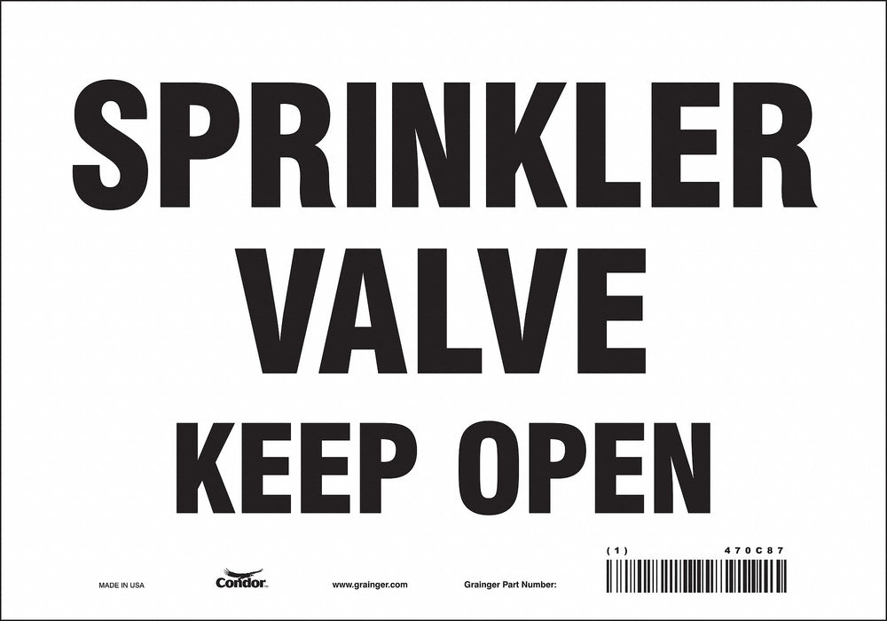 Safety Sign 7 in x 10 in Vinyl