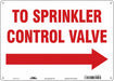 Safety Sign 10 in x 14 in Aluminum
