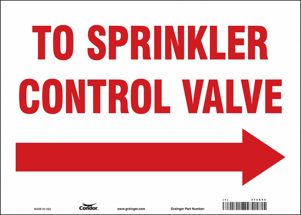 Safety Sign 10 in x 14 in Glow Vinyl