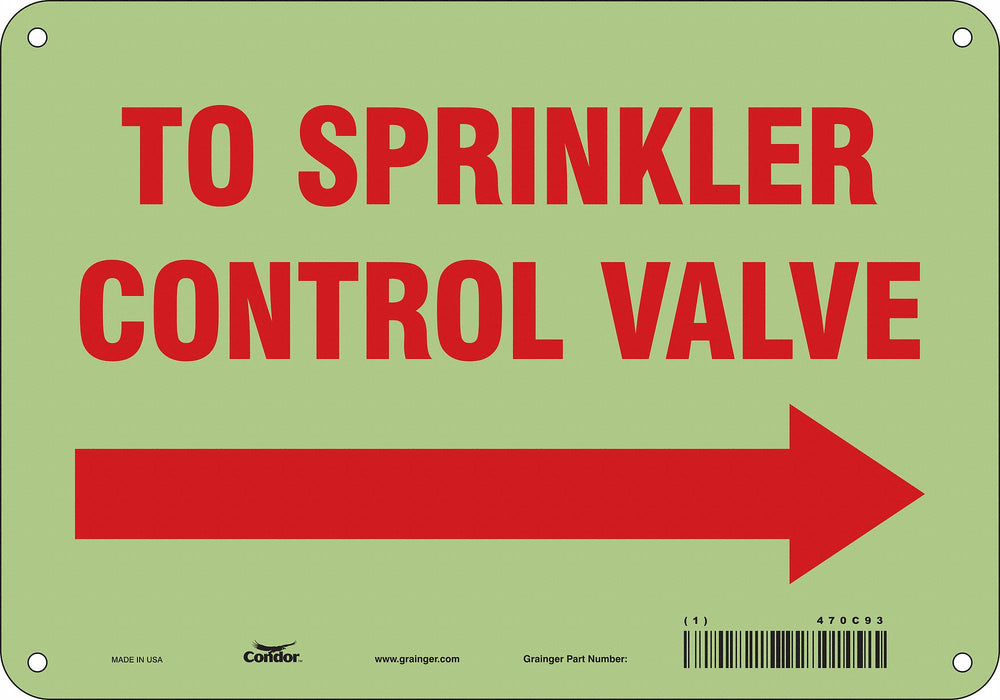 Safety Sign 7 in x 10 in Polyethylene