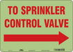 Safety Sign 10 in x 14 in Polyethylene