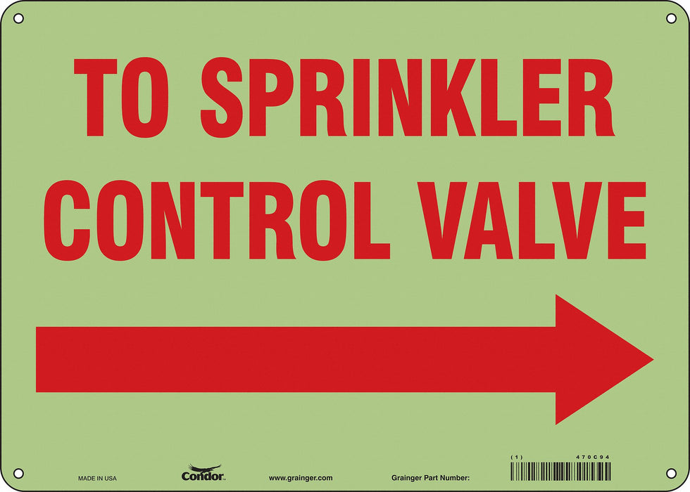 Safety Sign 10 in x 14 in Polyethylene