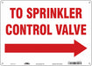 Safety Sign 10 in x 14 in Polyethylene