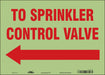 Safety Sign 10 in x 14 in Glow Vinyl