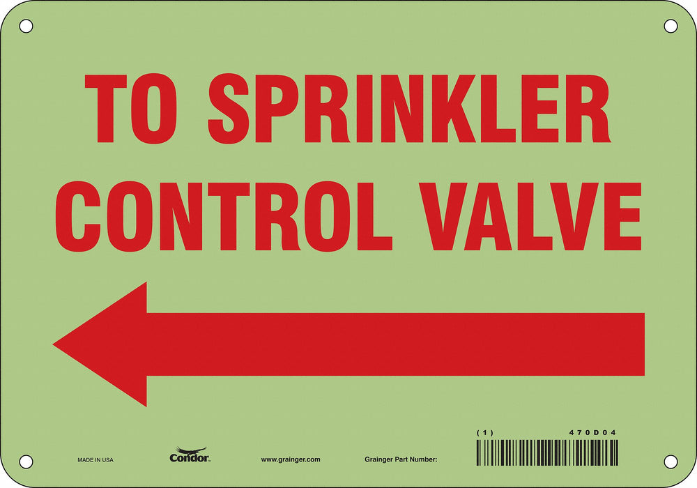 Safety Sign 7 in x 10 in Polyethylene