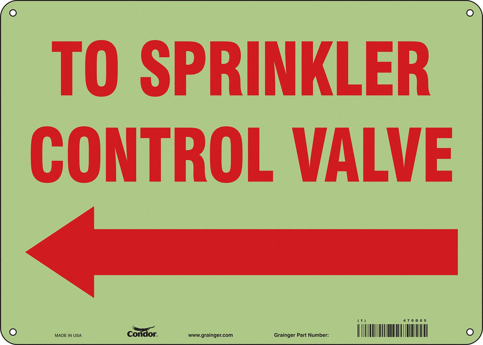 Safety Sign 10 in x 14 in Polyethylene