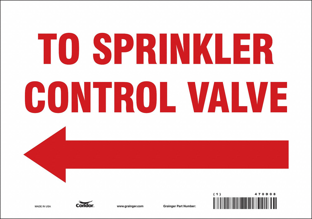 Safety Sign 7 in x 10 in Vinyl