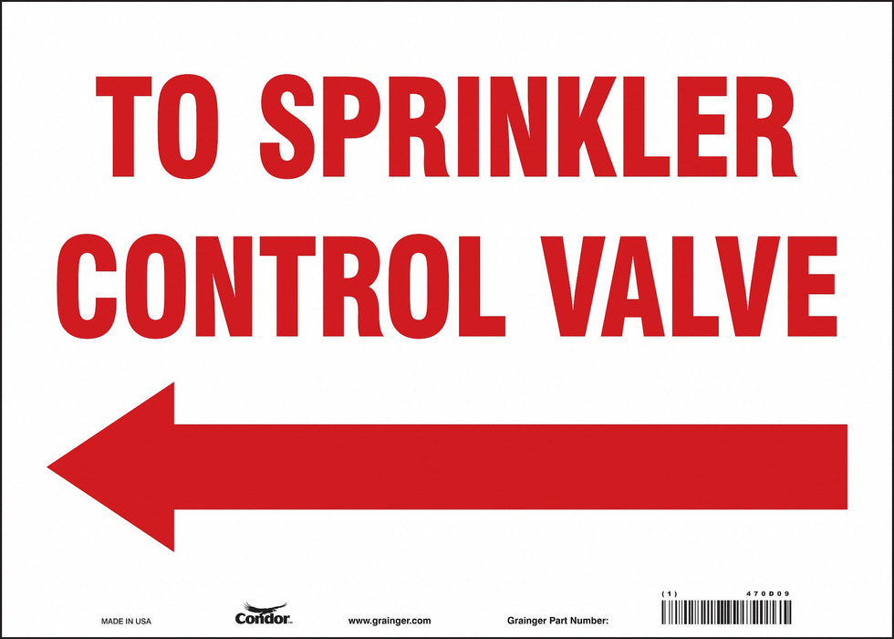 Safety Sign 10 in x 14 in Vinyl
