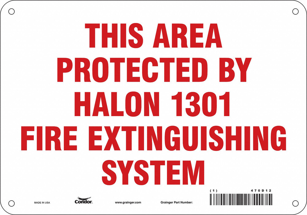 Safety Sign 7 in x 10 in Polyethylene