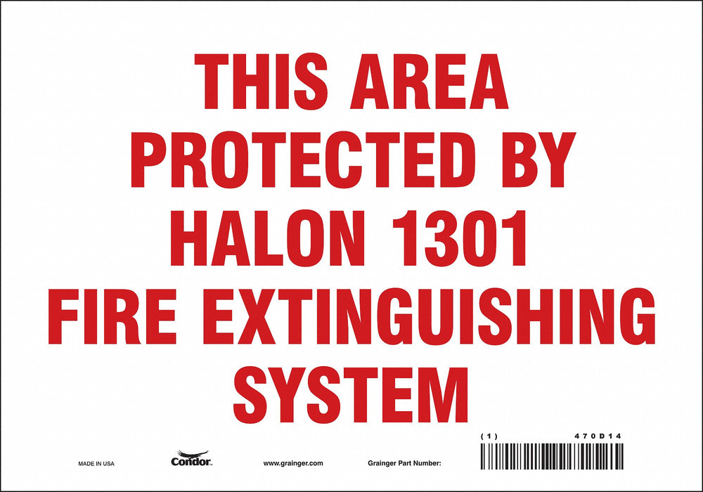 Safety Sign 7 in x 10 in Vinyl