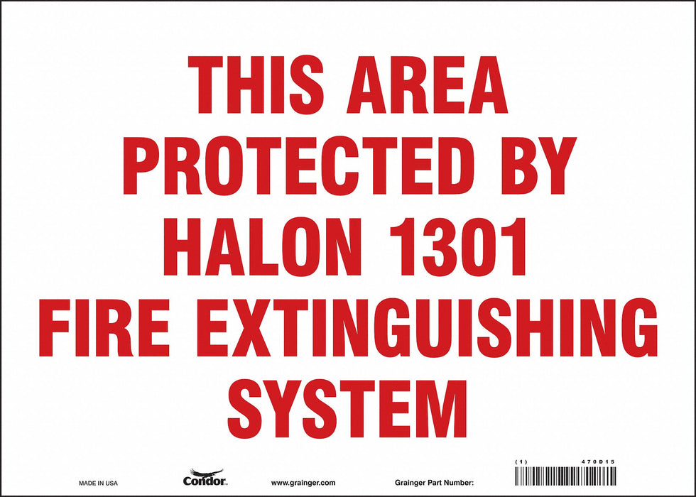 Safety Sign 10 in x 14 in Vinyl