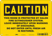 Safety Sign 7 in x 10 in Polyethylene