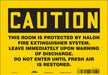 Safety Sign 7 in x 10 in Vinyl