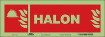 Safety Sign 5 in x 14 in Glow Vinyl