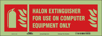 Safety Sign 5 in x 14 in Glow Vinyl