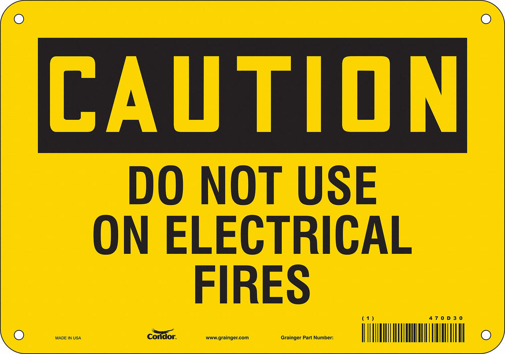 Safety Sign 7 in x 10 in Polyethylene