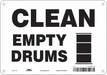 Safety Sign 7 inx10 in Polyethylene