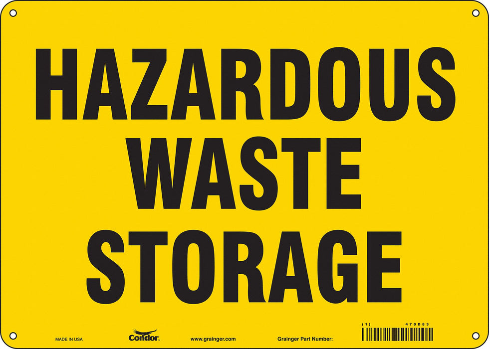 Safety Sign 10 inx14 in Aluminum