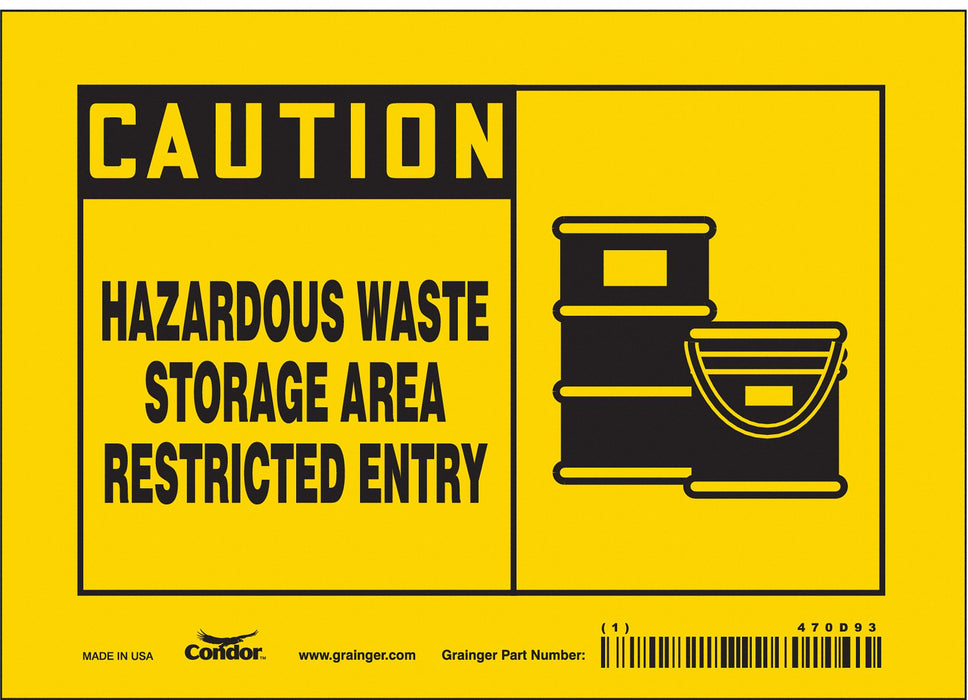 Safety Sign 5 in x 7 in Vinyl