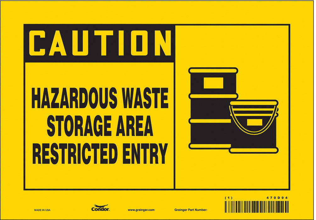 Safety Sign 7 in x 10 in Vinyl
