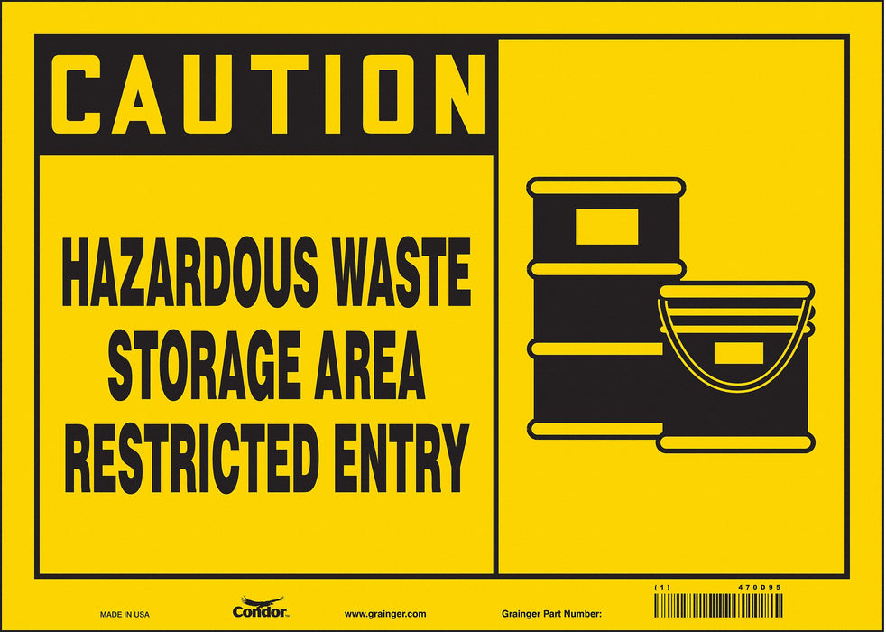 Safety Sign 10 in x 14 in Vinyl