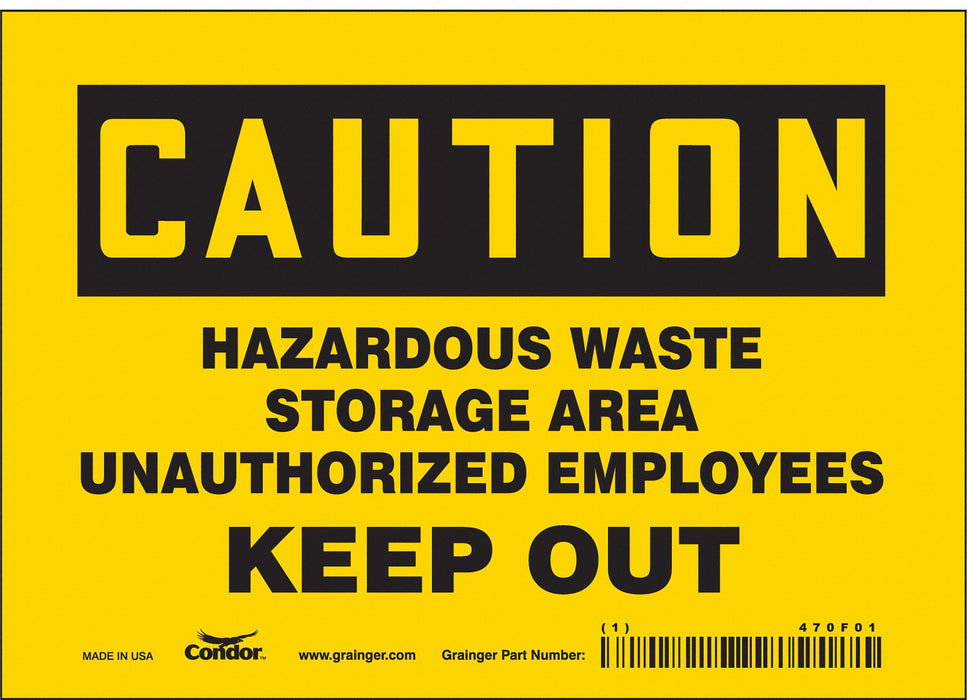 Safety Sign 5 in x 7 in Vinyl