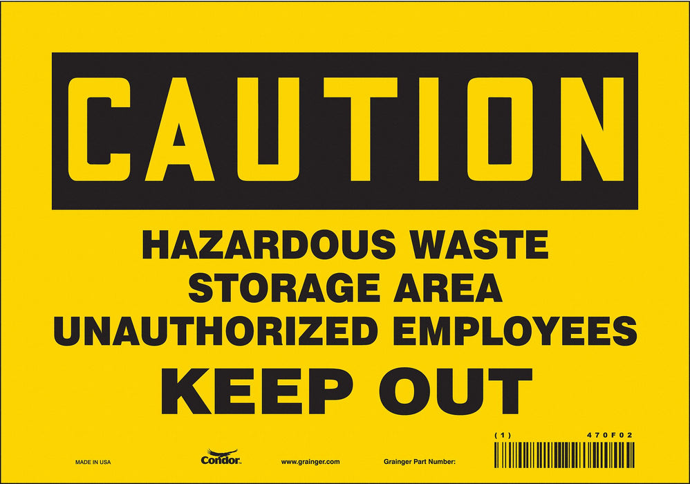 Safety Sign 7 in x 10 in Vinyl