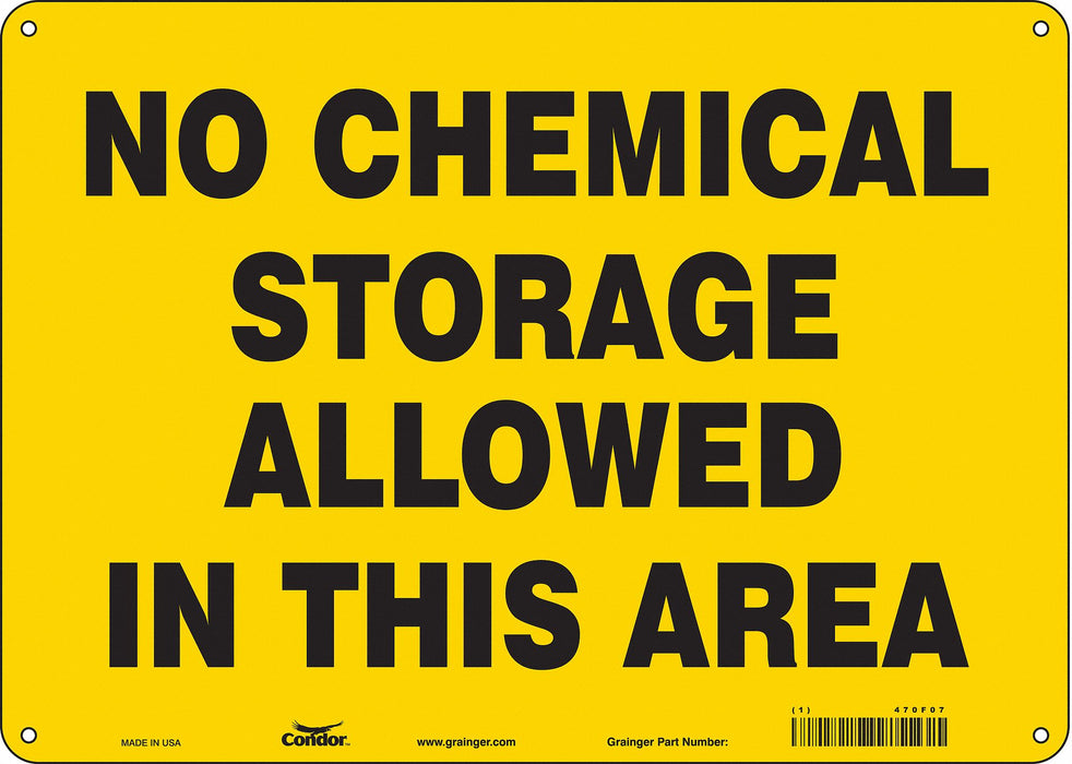 Safety Sign 10 inx14 in Polyethylene